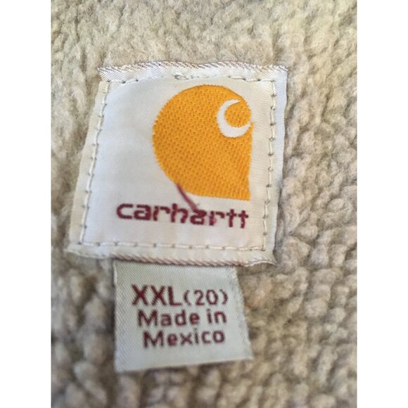 Carhartt Sherpa Lined Hooded Coat Loose Fit Black WJ141BLK Women's XXL - Picture 15 of 16